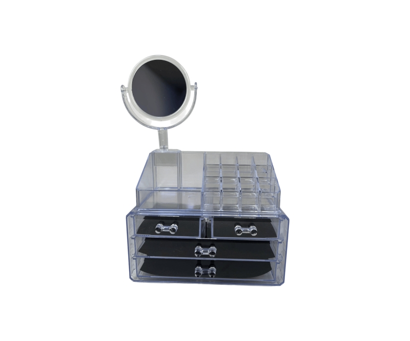 حافظة مكياج مع مرآة
